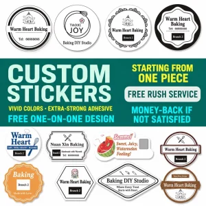 Custom Brand Labels Printed Stickers for Product Packaging