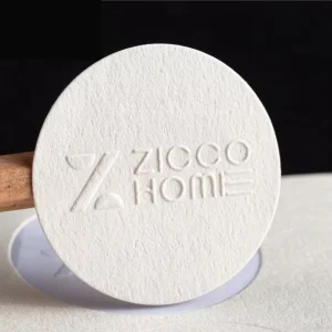 Custom Brand Logo 3D Embossed Sticker Matte Textured Paper Adhesive Stickers Packaging Label