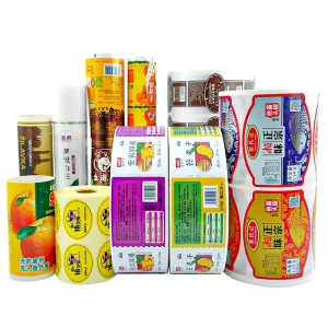 Custom Brand Logo Black Packaging Label Printing Hot Stamping Vinyl Sticker Adhesive Gold Foil Stickers Roll Vinyl Labels