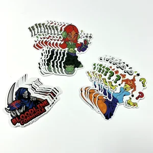 Custom Brand Logo Die Cut Vinyl Adhesive Logo Printing Waterproof Laptop Stickers Cartoon Custom Stickers