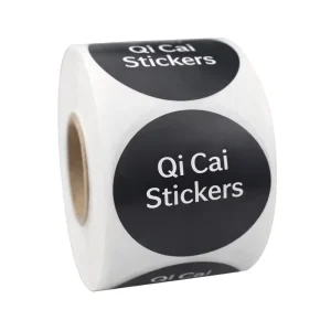 Custom Brand Logo Waterproof Label Sticker Roll Self Adhesive Round Vinyl Stickers for Packaging Branding