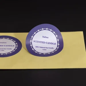 Custom Brand Logo Waterproof Round Label Stickers Printing Vinyl Label Stickers Paper Sheet for Small Business