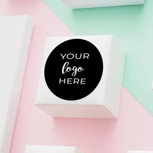 Custom Brand Name Printing Logo Waterproof Round Product Package Design Sticker Labels