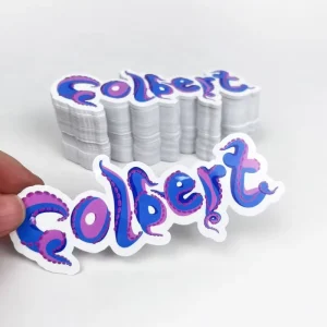 Custom Brand Personalized Logo Adhesive Sticker Waterproof Vinyl PVC Holographic Letter Die Cut Label Sticker for Promotion