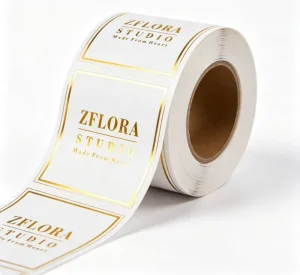 Custom Brand Product Logo Bottle Paper Labels Tag Vinyl Foil Gold Sticker Adhesive Printing Waterproof Labels Printing