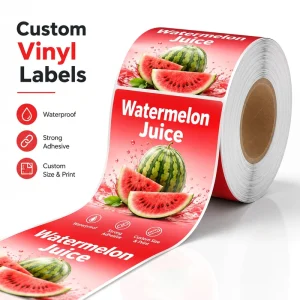 Custom Brand Waterproof Labels suitable for packaging labels of food alcohol beverages enterprises and cosmetics