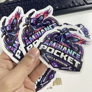 Custom Car Stickers Vinyl Decals Synthetic Paper Labels for Bumper Window Motorcycle Promotional Events