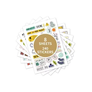 Custom Cartoon Cat Paper Sticker Kawaii Journal Stickers Scrapbooking Daily Planner Stickers