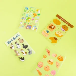 Custom Cartoon Double Layer Transparent Stickers Logo Labels Kiss Cut Vinyl Stickers Custom Waterproof Stickers