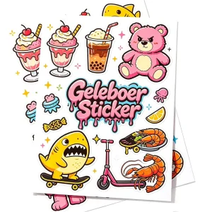 Custom Cartoon Kiss Cut Sticker Sheets Waterproof Vinyl Sticker Sheet for Kids