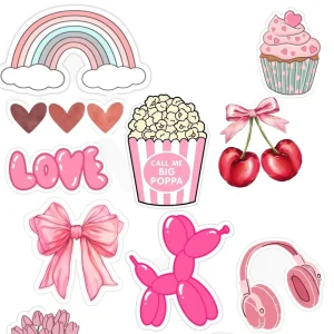 Custom Cartoon Offset Printed Vinyl Stickers Eco-Friendly Durable Gloss Lamination Home Decoration Adhesive Paper