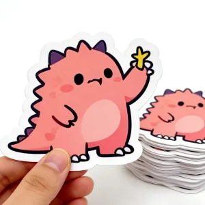 Custom Cartoon Stickers Die Cut Vinyl Stickers Printing Adhesive Company Logo Design Waterproof PVC Label PT
