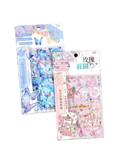 Custom Cartoon Vinyl Adhesive Sheet Kiss Cut Stickers UV Printed UV Varnished for Planner Journal Home Decoration