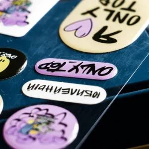 Custom Cartoon Vinyl Resin Epoxy Sticker Kids Waterproof Round Clear Logo Dome Epoxy Stickers 3D