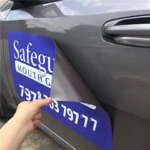 Custom Cartoon Waterproof UV Resistant Self-Adhesive Magnetic Car Door Stickers Die Cut Bumper PVC Digital Printed