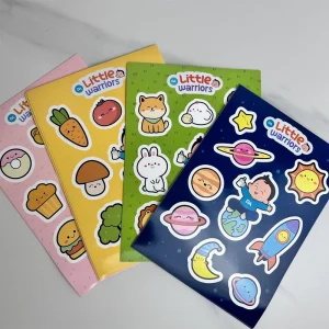 Custom Cartoon Waterproof Vinyl Adhesive Planner Stickers Matte Varnish A5 A6 Kiss Cut Thermal Transfer Printed for Kids
