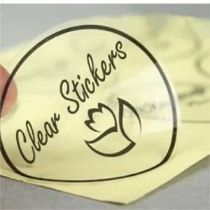 Custom Clear Biodegradable Clear Adhesive Stickers Logo Eco Friendly Packaging Adhesive Labels
