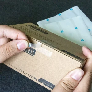 Custom Clear Security Seal Easy To Peel Stickers Aircraft Box Packaging Waterproof Transparent Sealing Sticker
