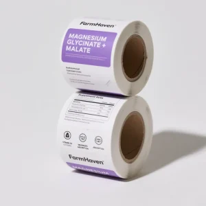 Custom Clear Transparent Adhesive Die Cut Sticker Labels Rolls Waterproof Glossy Silver Gold Foil Skin Care Perfume Toothpaste