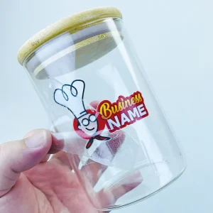 Custom Color Pattern UV Transfer Sticker for Glass and Plastic Containers Bottles Jars Coffee Canisters and Tumblers