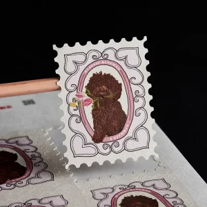 Custom Color Printed Self adhesive Labels with logo Trademarks Simple Packaging Sealing and Label Stickers