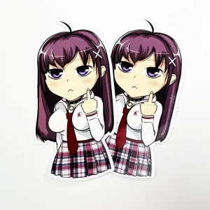 Custom Colorful Printing UV Resist Waterproof Self Adhesive Vinyl Die Cut Anime Decorative Stickers