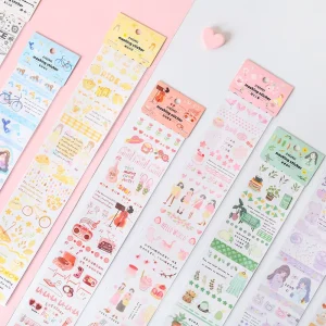 Custom Company Design Logo Self Adhesive Waterproof Label Cartoon Vinyl Sticker Customized Printing Die Cut Stickers