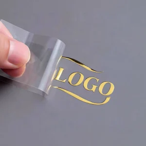 Custom Cosmetic Bottle Jar Packaging Printing logo 3D Embossed UV Transfer Crystal Paste Labels Stickers