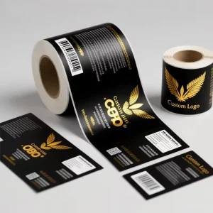Custom Cosmetics Logo Bottle Paper Labels Tag Vinyl Foil Gold Sticker Adhesive Waterproof Labels Custom Shape OEM ODM Available