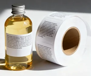 Custom Cosmetics Product Logo Bottle Paper Labels Tag Vinyl Foil Gold Sticker Adhesive Printing Waterproof Labels Printing