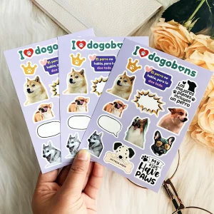 Custom Customized Design A4 A5 A6 Sticker Sheet Vinyl Label Cartoon Kiss Cut Sheets Sticker