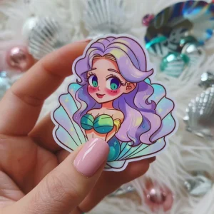 Custom Cute Eco friendly UV Printed Stickers Personalized Kawaii Waterproof Vinyl Decals for Laptops Water Bottles Decor