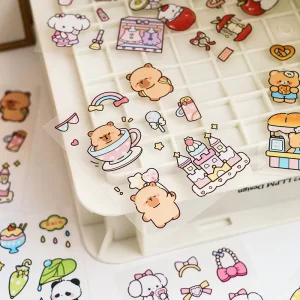 Custom Cute Logo Labels Luggage Stickers PVC Waterproof Anti UV Eco Friendly Removable Promotional Gifts