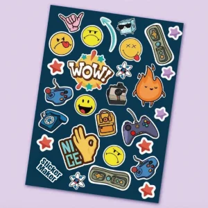 Custom Cute Planner Kids Sticker Sheets Kawaii Bulk Custom Print Manufacturer