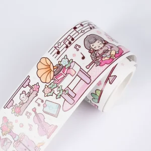 Custom Cute Tapes Print Paper Adhesive Washi Tape Journaling Supplies Stickers