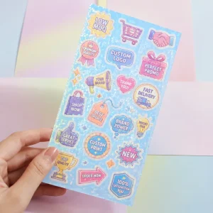 Custom DIY Miniature World Self Adhesive Scene Stickers Decorative Shopping Mall Use Promotional Gifts for Kids