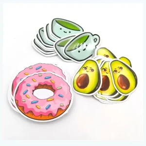 Custom Decals Personalized Adhesive Vinyl Kids Sheet Sticker Cartoon Waterproof Individual Die Cut Sticker Label for Promotion