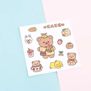 Custom Decorative Anime Sticker Sheets Motorcycle Vinyl Printer Logo Stickers Decals Custom Cute Cartoon Anime Stickers