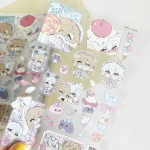 Custom Decorative Clear Sticker Personalized Sticker Sheets with Clear Transparent Backing