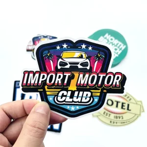 Custom Decorative Individual Die Cut Waterproof Carton Logo Stickers for Christmas Gifts