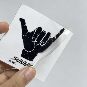 Custom Decorative Stickers Your Own Brand Transparent Logo Stickers