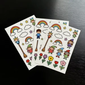 Custom Decorative Transparent Sticker Personalized Clear Sticker Sheets Kiss Cut Sticker Sheet Printing
