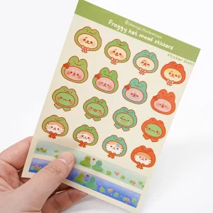 Custom Decorative Transparent Sticker Personalized Clear Sticker Sheets Kiss Cut Sticker Sheet Printing