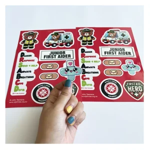 Custom Design A5 A6 Kiss Cut Sticker Sheets Waterproof and Scratchproof Vinyl Sticker Sheets for Promotional Use