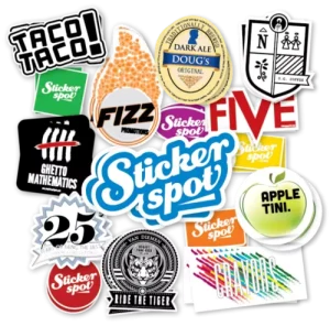 Custom Design Cartoon Sticker Waterproof Label Outdoor Sticker Promotional Gift