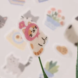 Custom Design Felt Stickers Bulk Eco-Friendly Puffy Stickers For Arts Crafts High Color Fastness Printed Fabric Decals