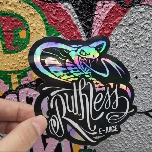 Custom Design Logo Printed Eco Friendly Durable Holographic Stickers Waterproof Scratch Adhesive Sticker Printing