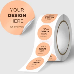 Custom Design Own Logo Round Stickers Different Size 2 Inch Round Labels for Packaging Waterproof Paper Sticker for Sealing