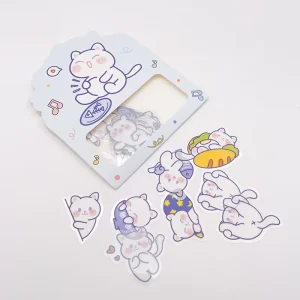 Custom Design Personalized Logo Vinyl Stickers Print and Cut Sticker Pack Waterproof PVC Die Cut Stickers