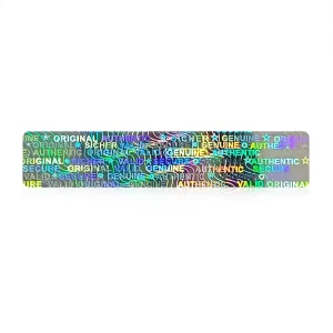 Custom Designed 3D Laser Hologram Security Stickers Waterproof PET Material Authenticity Safety Laser Holographic Paper